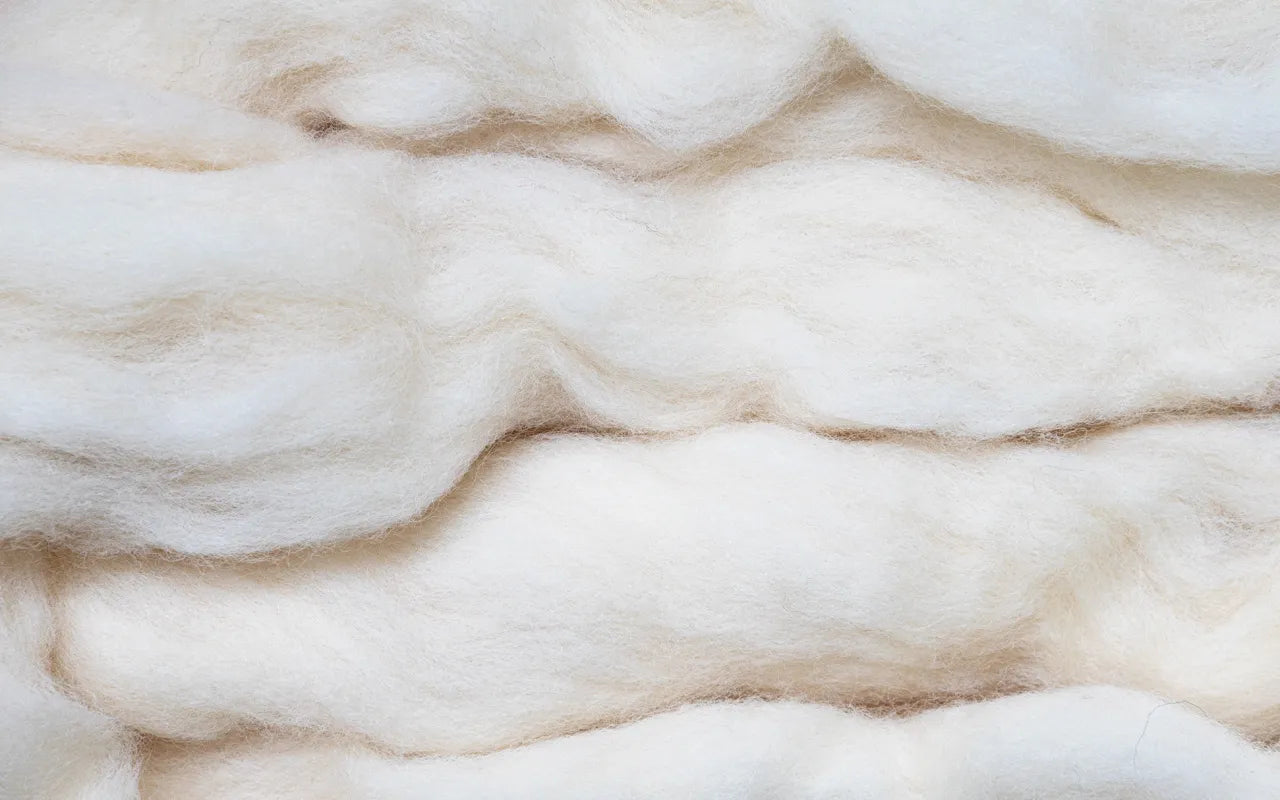 Photo showing close-up of cashmere felt.