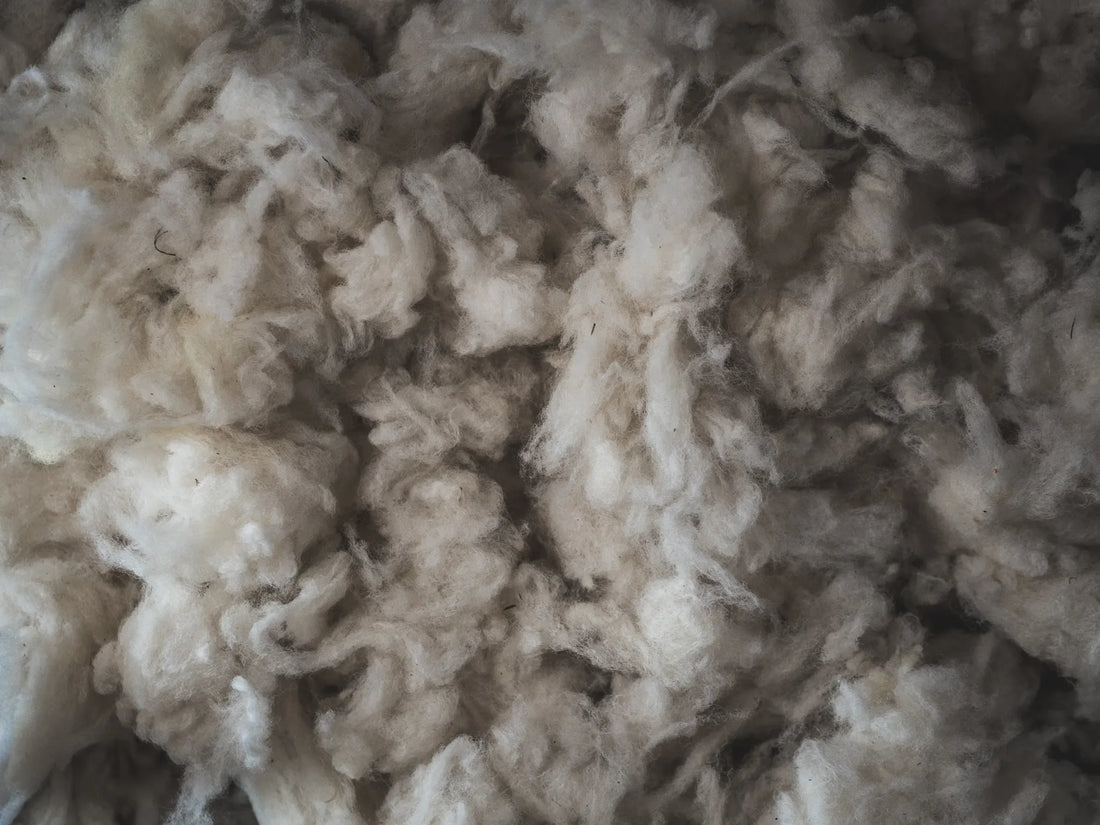 Close-up look of wool felt.