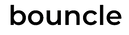 Black 'bouncle' logo in small letters on a transparent background.