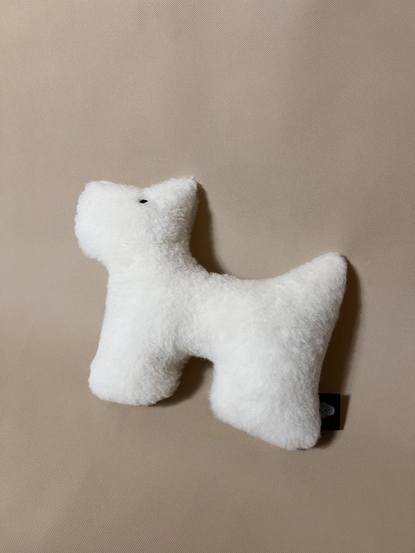 Cashmere plush pet toy featuring textural cashmere material, ideal for all pets of all sizes. 